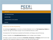 Tablet Screenshot of peer-engineering.at